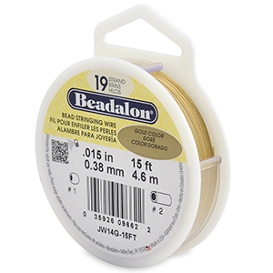 Beadalon stringing wire 19 strand 0.38mm Dor&eacute;