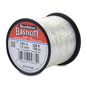 Beadalon Elastic Stringing Wire 1.0mm 100 metre Clear