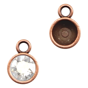 Appr&ecirc;ts en m&eacute;tal TQ serti 1 anneau pour chaton SS39 cuivre (sans nickel)