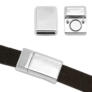 Fermoirs aimant&eacute;s en m&eacute;tal Basic Quality &Oslash;2.1mm argent&eacute; antique