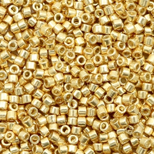 Perles Miyuki delicas 11/0 Duracoat galvanized gold DB-1832