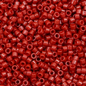 Perles Miyuki delicas 11/0 Duracoat opaque dyed jujube red DB-2119