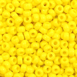 Perles de rocailles Miyuki 8/0 Opaque yellow 8-404