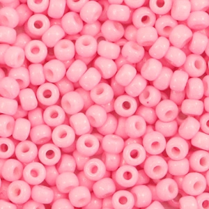 Perles de rocailles Miyuki 8/0 Duracoat opaque light carnation pink 8-4466