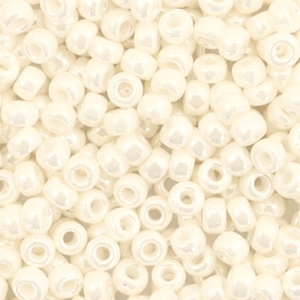 Perles de rocailles Miyuki 8/0 Ceylon antique ivory pearl 8-592