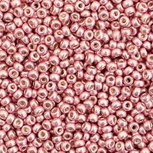 Perles de rocailles Miyuki 11/0 Duracoat galvanized dark coral pink 11-4209