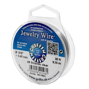 Griffin Jewelry wire 49 strands &Oslash;0.45mm Couleur m&eacute;tal clair