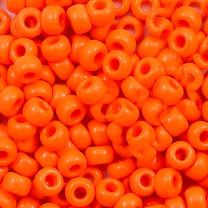 Perles de rocailles Miyuki 6/0 Opaque orange 6-406