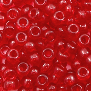 Perles de rocailles Miyuki 6/0 Transparent ruby red 6-141