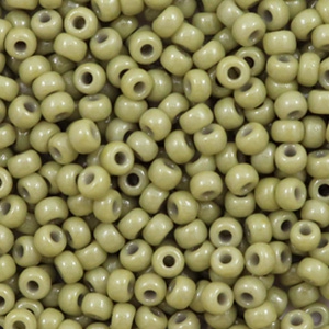 Perles de rocailles Miyuki 8/0 Duracoat opaque cactus green 8-4474