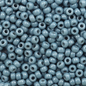 Perles de rocailles Miyuki 8/0 Duracoat opaque bayberry blue 8-4482