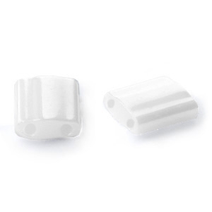 Perles Miyuki tila 5x5mm Ceylon pearl white TL-420