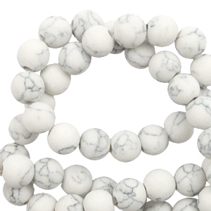 Pierres naturelles Calcite au look marbr&eacute; 6mm mat Blanc