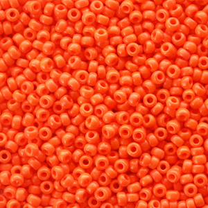 Perles de rocailles Miyuki 11/0 Opaque orange 11-406