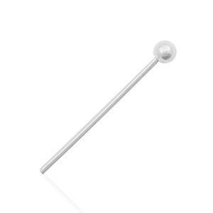Argent 925 appr&ecirc;ts clous &agrave; t&ecirc;te boule 20mm Argent