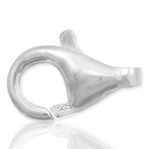 Argent 925 appr&ecirc;ts fermoir mousqueton 9mm Argent