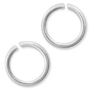 Argent 925 appr&ecirc;ts anneaux bris&eacute;s 4mm Argent