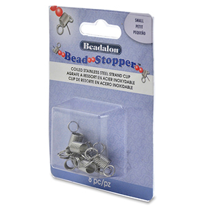 Beadalon bead stopper small 8pcs Acier inoxydable