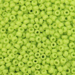 Perles de rocailles Miyuki 11/0 Opaque chartreuse green 11-416