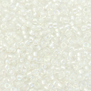 Perles de rocailles Miyuki 11/0 Fancy lined soft white 11-3637