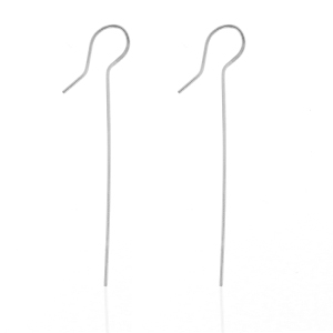 Boucles d'oreilles en acier inox Argent&eacute;