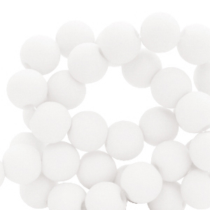 Perles acryliques 6mm Blanc