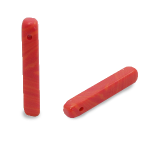 Pierres semi-pr&eacute;cieuses pendentifs oblong Rouge