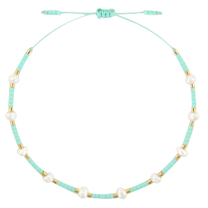 Bracelets tendance Miyuki + perles Vert turquoise