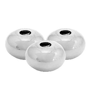 Perles en acier Inox 8mm Argent&eacute;