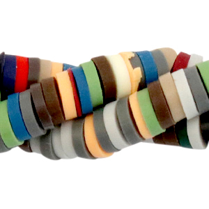 Perles Katsuki 6mm Gris m&eacute;lange