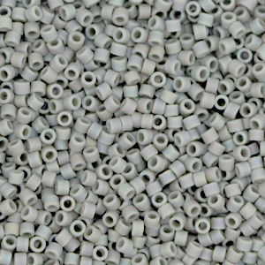 Perles Miyuki d&eacute;licas 11/0 Opaque matte AB gray DB-882