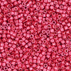 Perles Miyuki d&eacute;licas 11/0 Duracoat galvanized light cranberry pink DB-1841