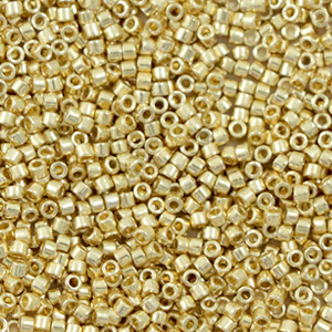 Perles Miyuki d&eacute;licas 11/0 Duracoat galvanized pale gold DB-2501
