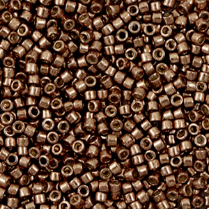 Perles Miyuki d&eacute;licas 11/0 Duracoat galvanized dark mauve brown DB-1843