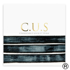 C.U.S&reg; rubans Noir dip dye