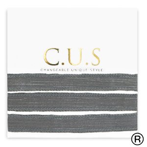 C.U.S&reg; rubans Anthracite gris paillet&eacute;