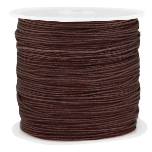Fil macram&eacute; 0.8mm Marron chocolat