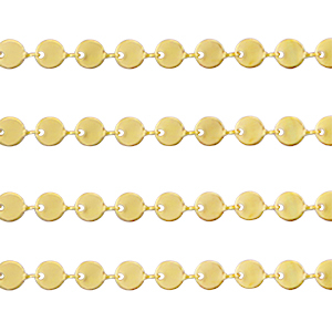 Appr&ecirc;ts en acier Inox cha&icirc;ne maille jaseron pi&egrave;ces Dor&eacute;