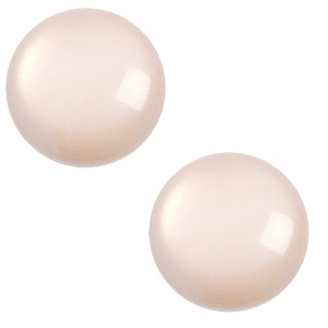 Cabochon classique 12mm Polaris Elements shiny P&ecirc;che cr&egrave;me claire