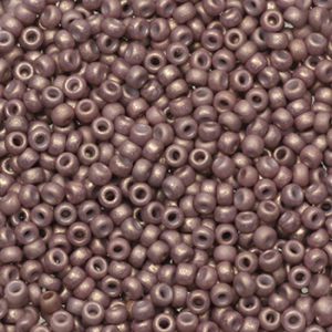 Perles de rocailles Miyuki 11/0 Opaque matte dusty mauve purple 11-2027