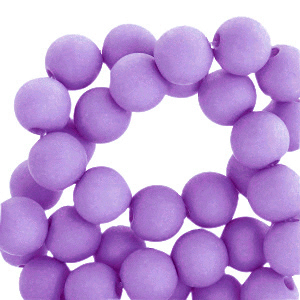 Perles acryliques 4 mm Violet &eacute;lectrique