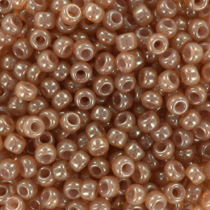 Perles de rocailles Miyuki 8/0 Ceylon translucent peony rose 8-2371