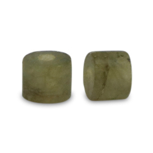 Pierres naturelles Quartz disc 3x2mm Vert mousse