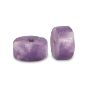 Pierres naturelle Quartz disc 4x2mm Violet melange