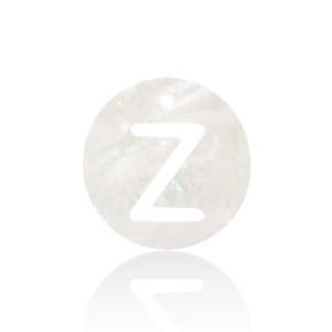 Pendentifs coquillage specials lettre Z Blanc (couleur naturelle)