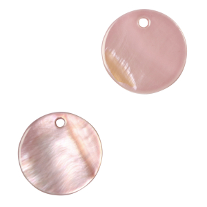 Pendentifs coquillage specials 8mm Rose vintage