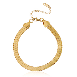 Bracelets en acier Inox Dor&eacute;