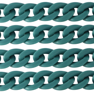 Cha&icirc;ne acrylique 29mm mat Bleu p&eacute;trole