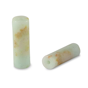 Pierres naturelles perles Quarzite tube Turquoise doux-brun