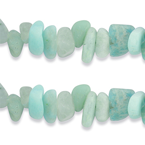 Perles Chips Amazonite Vert menthe